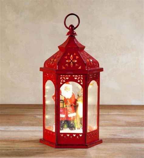 Lantern Decorated With Lights For Christmas 29 Holiday Lanterns