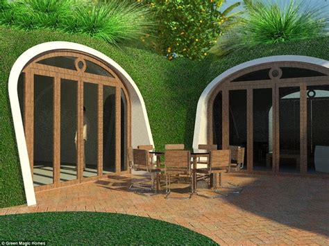 Hobbit Holes By Green Magic Homes Are Ready Made And Come With A Pool