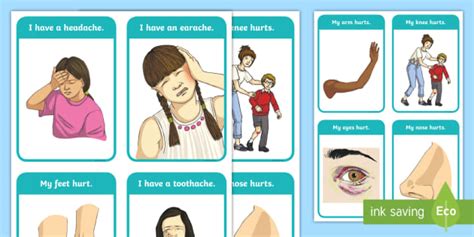 Health & illness vocabulary flashcards. Illnesses Word and Picture Flashcards (teacher made)