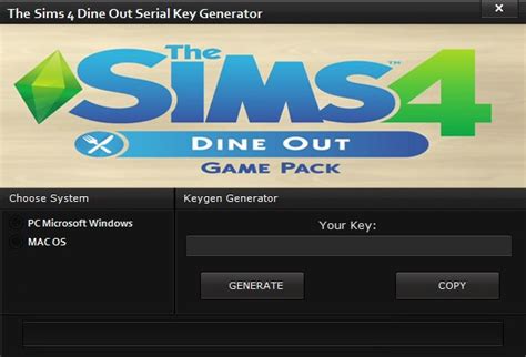 The Sims 4 Dine Out Serial Key Generator Pc Mac Os Keygen Cheat Zones