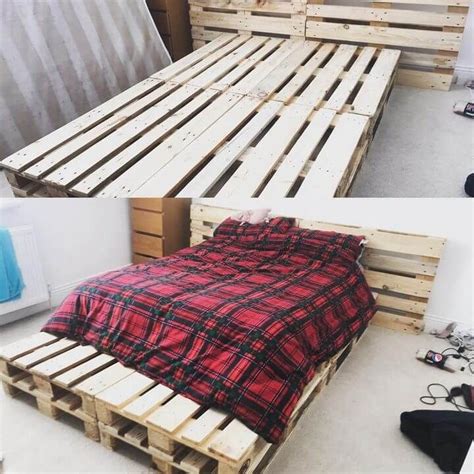 Wood Pallets For Bed Frame Photos Cantik
