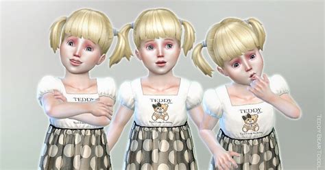 Sims 4 Ccs The Best Teddy Bear Toddler Dress By Lillka