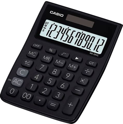 Casio Ms 20vc Bk Desktop Basic Calculator Basic