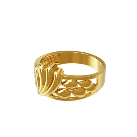 Plain Curve Design Gold Ring 02 12 Spe Goldchennai