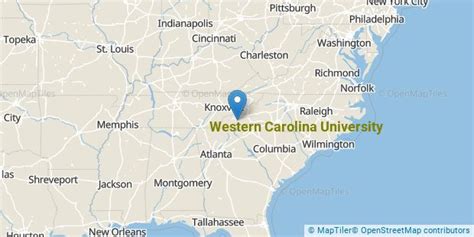 Western Carolina Campus Map