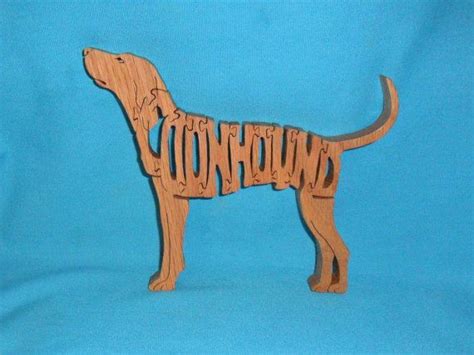Coonhound Dog Scroll Saw Wooden Puzzle Etsy Scroll Saw Patterns
