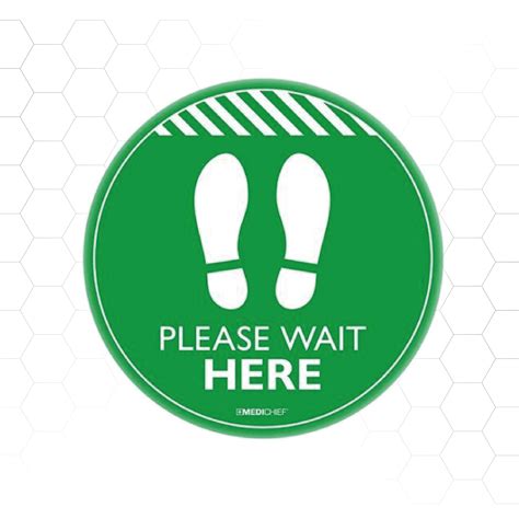 Please Wait Here Floor Sign Pack Of 5 — Supply Me 2022