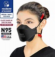 Buy BNX N95 Mask Black NIOSH Certified MADE IN USA Particulate ...