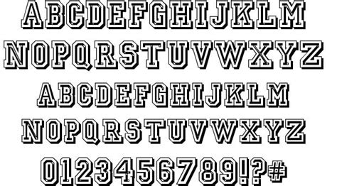 8 Jersey Letter Font Styles Images Jersey Letters Font Jersey Number