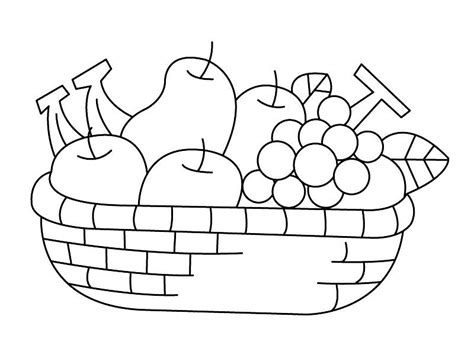 Tutoriale desen pas cu pas. Desene cu Cos cu Fructe de colorat, imagini și planșe de colorat cu cos cu fructe