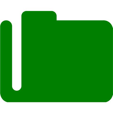 Green folder 6 icon - Free green folder icons png image