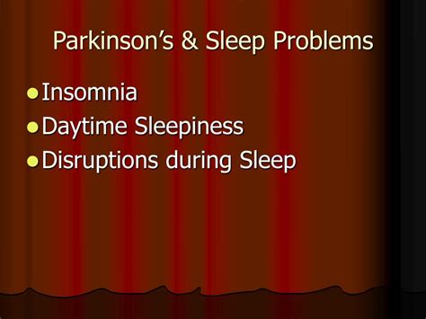 Ppt Parkinsons Disease And Sleep Disorders Powerpoint Presentation Id487440