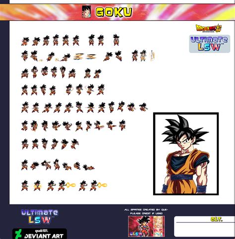 Super Saiyan Blue Goku Xeno Sprite Sheet Ulsw By Kambayt3 On Deviantart