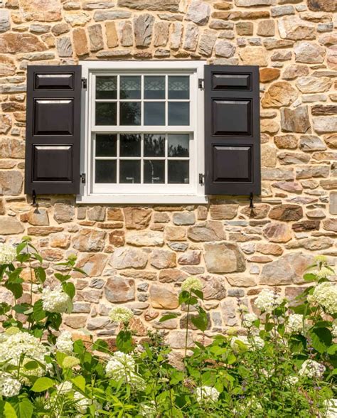 Delightful Restoration Of A Brick And Fieldstone Farmhouse In Pennsylvania Exterior Stone