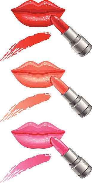 Best Woman Applying Lipstick Illustrations Royalty Free Vector