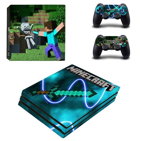 Minecraft Decal Skin For Ps4 Pro Console And Controllers