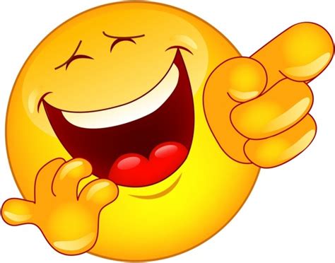 Laughing And Pointing Emoticon Free Vector In Adobe