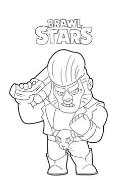 Video tutorial showing how to draw brawl stars werewolf leon skin. Kids-n-fun.com | 26 coloring pages of Brawl Stars