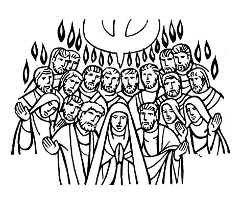 Tiempos Litúrgicos Dibujo Pentecostés 25