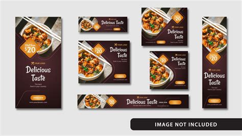 Elegant Food Social Media And Web Banner Free Download Elegant Food