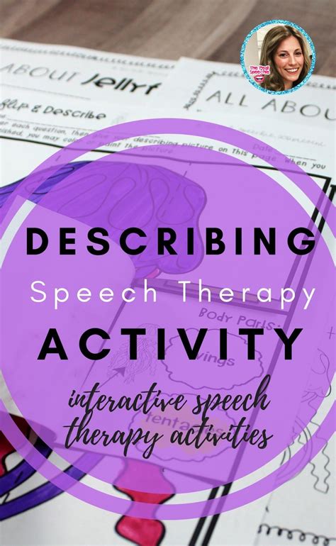 Describing Speech Therapy Activities These Are Such Fun Preschool