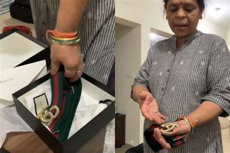 Viral Video This Desi Moms Reaction To Her Daughters Gucci Belt