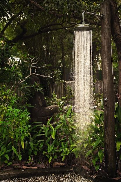 Premium Photo Outdoor Shower In The Tropical Jungle