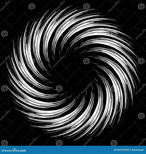 Forma Espiral Helix Volute E Vórtice Ilustração Do Vetor De Rotação Do