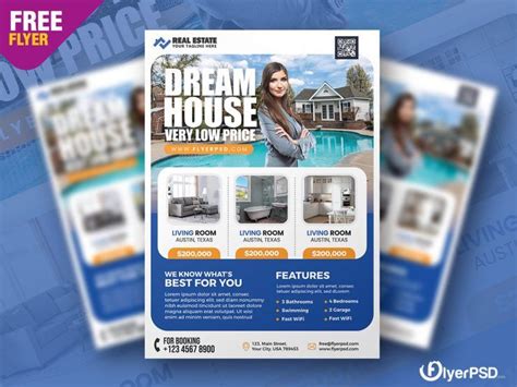 Professional Real Estate Business Flyer Template Free Resource Boy