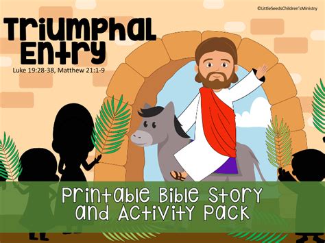 Triumphal Entry Printable Bible Story And Activity Pack Deeper Kidmin