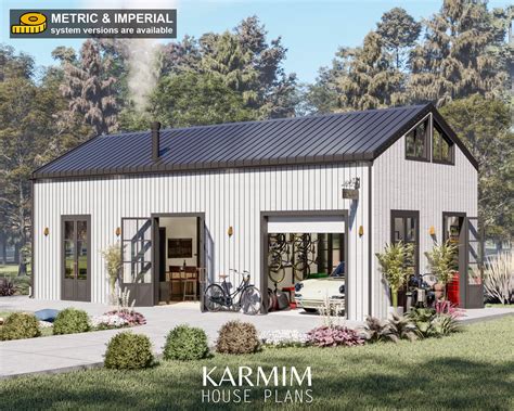 Barndominium House Plan Tiny House Floor Plans 2 Bedroom 800 Etsy Canada