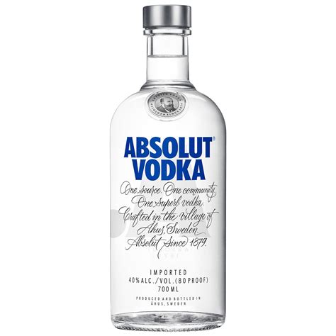 Absolute Vodka 70cl Alcohol Spirits Bandm