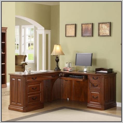Mainstays L Shaped Desk And Hutch With Optional Office Chair Desk