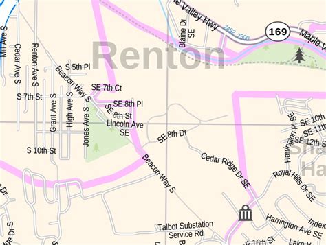 Renton Wa Zip Code Map Tourist Map Of English Map