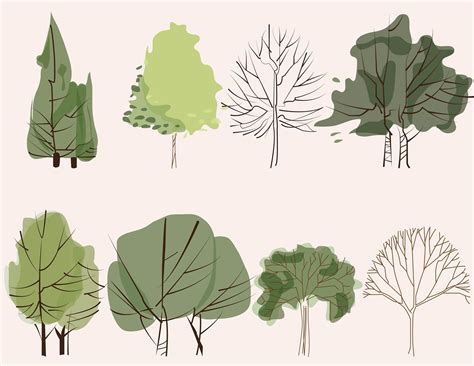 Vector Trees For Architecture Drawings