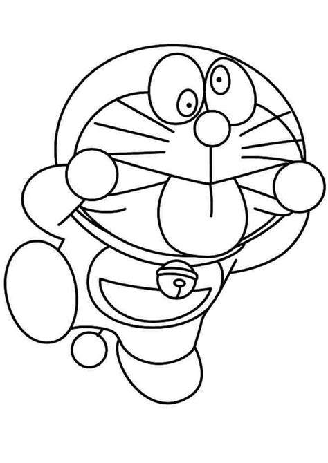 Coloring Pages Cartoon Doraemon Coloring Page