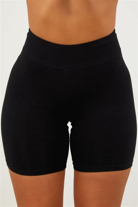 black cotton biker shorts in 2020 black biker shorts black cotton gym shorts womens