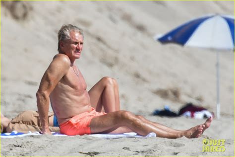 Dolph Lundgren 62 Hits The Beach With His Fiancee Emma Krokdal 24