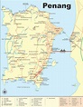 Large detailed map of Penang - Ontheworldmap.com