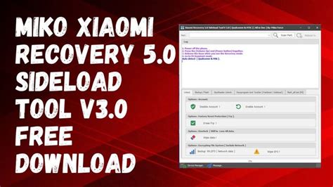 Xiaomi Recovery 50 Sideload Tool V30 Qualcomm And Mtk All In One By Miko Force Xiaomi Tools