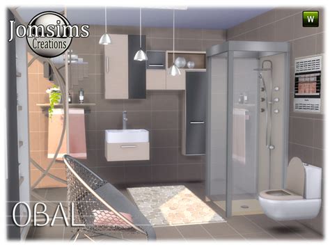 Obal Bathroom By Jomsims Sims 4 Bathroom