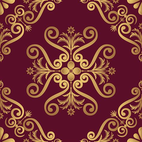 Ornamental pattern design in golden color 602930 Vector Art at Vecteezy