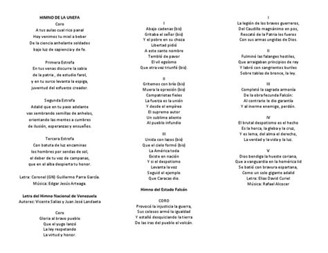 Himno De La Unefa Pdf