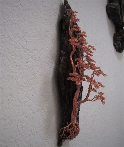 Entwined Copper Trees On Bark In 2021 Wind Sculptures Entwined Tree