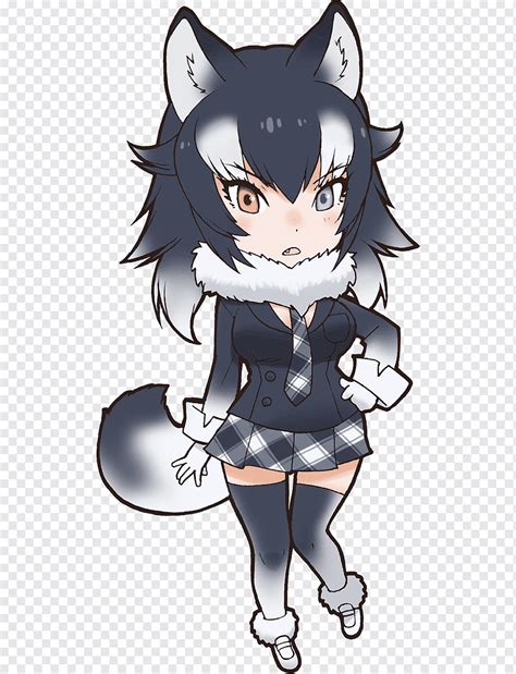 Kemono Friends Dog Eastern Wolf Reticulated Giraffe Gray Hair Mammal