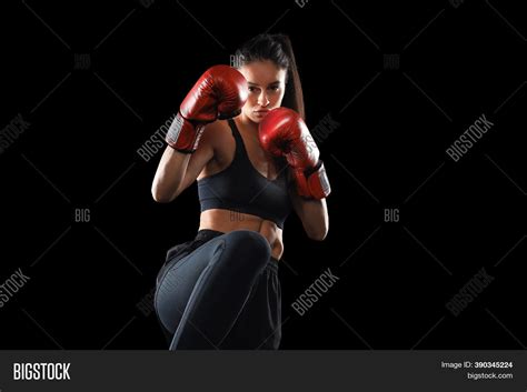 Kickboxing Woman Image And Photo Free Trial Bigstock