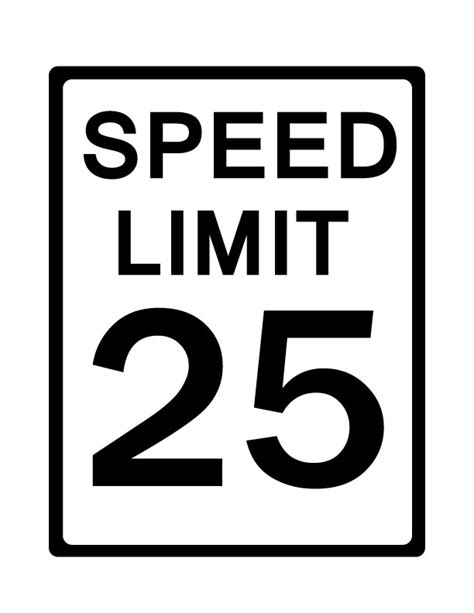 Speed Limit Sign Clip Art Clip Art Library