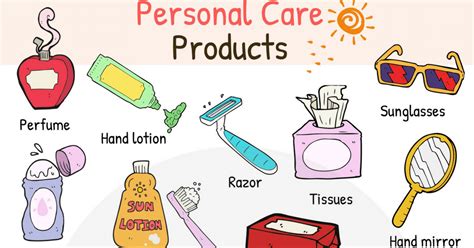 Personal Care Products Vocabulary Words List In English • 7esl