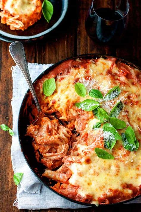 Creamy Tomato Pasta Bake With Chicken One Pot Recipetin Eats