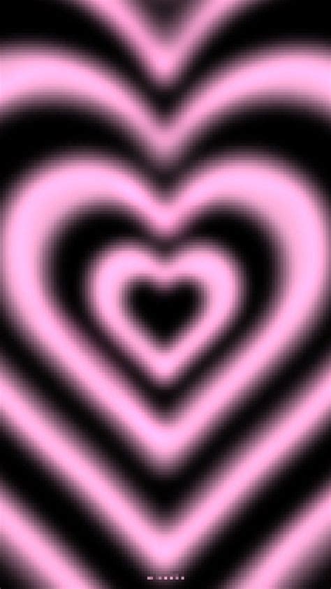 A Pink And Black Heart Shaped Background